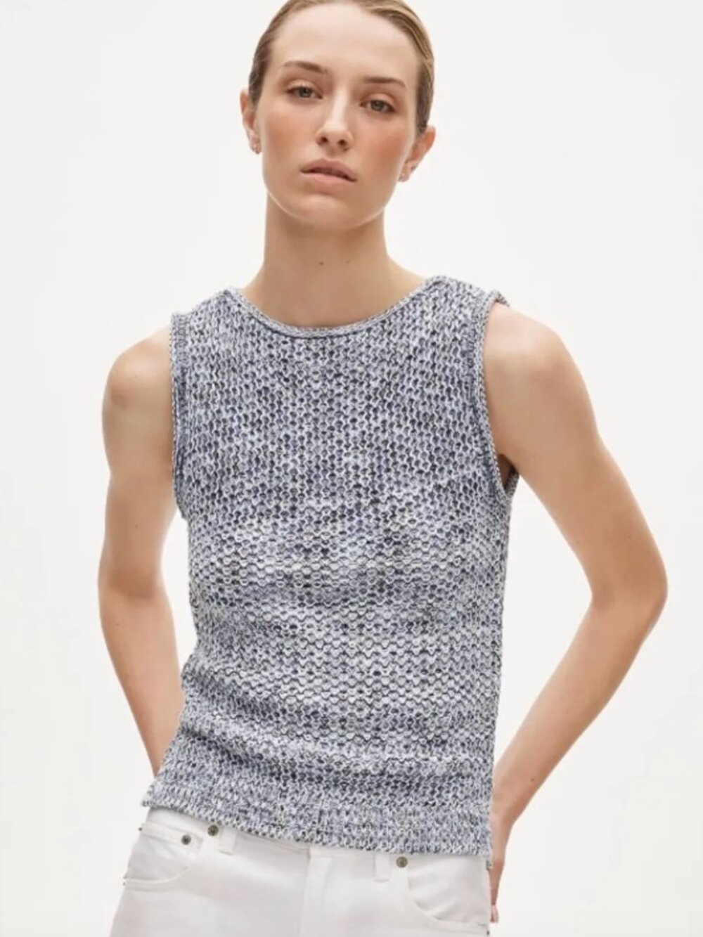 J Crew Space Dyed Sweater Tank L